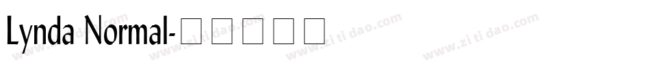 Lynda Normal字体转换